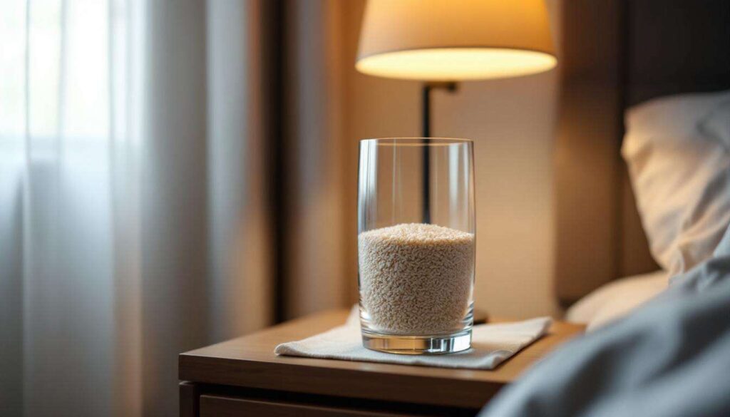 Szklanka ryżu na szafce nocnej: dlaczego coraz więcej rodzin stosuje ten trik