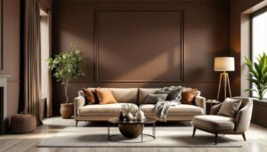 Kolor Mocha Mousse na ścianach: trend 2026, który odmienia każde wnętrze
