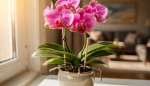 Odkąd wkładam drewniane patyczki do doniczki, moja orchidea kwitnie bez przerwy od marca