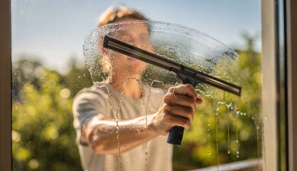 Wlej łyżkę tego do wody i umyj okna: będą lśnić aż do lata