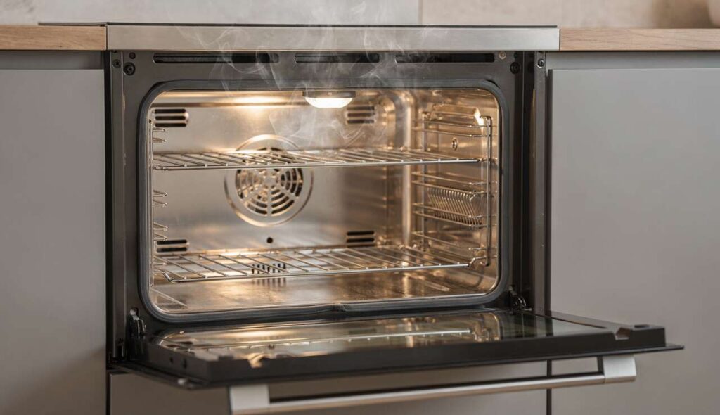 Piekarnik lśni bez chemii: metoda z parą i sodą oczyszczoną działa w 20 minut